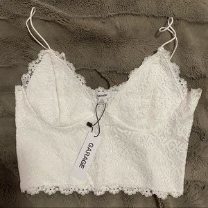 Garage lace bustier cami